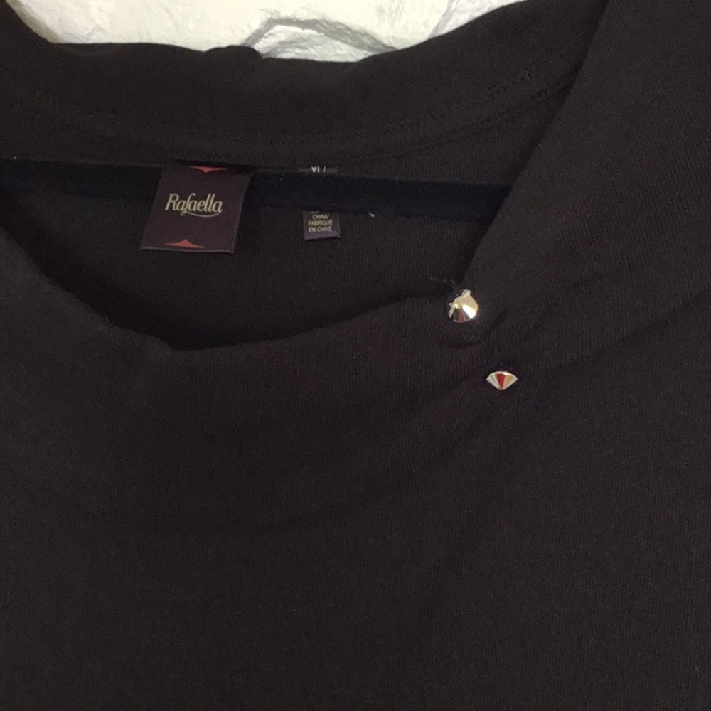 NWT Rafella XL Black Sleeveless Dress W/ Collar - Picture 4 of 15